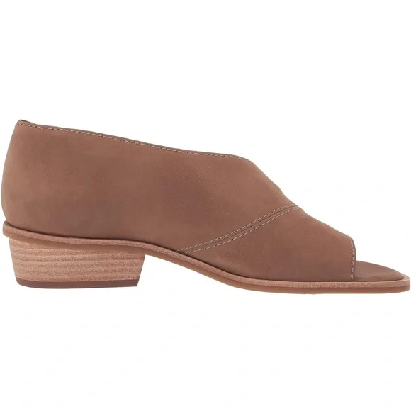 NWOT LUCKY BRAND SERKIE OPEN TOE SLIP ON SANDAL HEELS - Picture 11 of 12